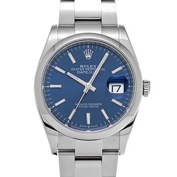 ロレックス デイトジャスト 36 126200 ブライトブルー フルーテッドモチーフ メンズ 時計 【中古】【wristwatch】