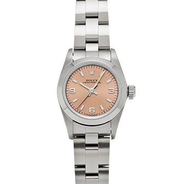 ロレックス オイスターパーペチュアル 67180 ピンク レディース 時計 【中古】【wristwatch】