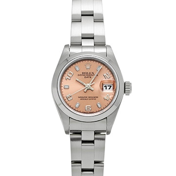 ロレックス オイスターパーペチュアル デイト 69160 ピンク レディース 時計 【中古】【wristwatch】