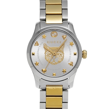 グッチ Gタイムレス YA126596 シルバー レディース 時計 【中古】【wristwatch】