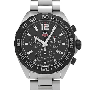 タグ ホイヤー フォーミュラ1 クォーツ クロノグラフ CAZ1010.BA0842 ブラック メンズ 時計 【中古】【wristwatch】