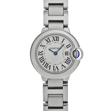 カルティエ バロンブルー ドゥ カルティエ 28mm W69010Z4 シルバー レディース 時計 【中古】【wristwatch】