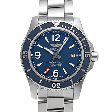 ブライトリング スーパーオーシャン II オートマチック 44 A17367D81C1A1 ブルー メンズ 時計 【中古】【wristwatch】