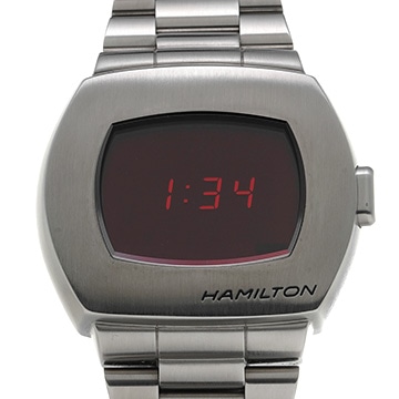 ハミルトン アメリカンクラシック PSR デジタルクォーツ H52414130 ブラック メンズ 時計 【中古】【wristwatch】