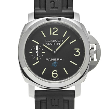 パネライ ルミノールマリーナ ロゴ 3デイズ アッチャイオ PAM00777 ブラック メンズ 時計 【中古】【wristwatch】
