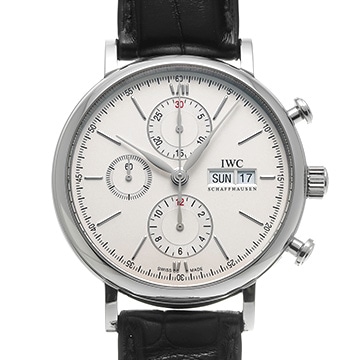 IWC ポートフィノ クロノグラフ IW391007 シルバー メンズ 時計 【中古】【wristwatch】