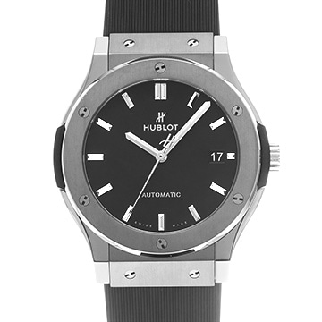 ウブロ クラシックフュージョン チタニウム 45mm 511.NX.1171.RX マットブラック メンズ 時計 【中古】【wristwatch】