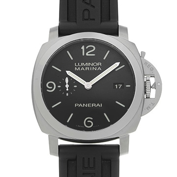 パネライ ルミノールマリーナ 1950 3デイズ オートマティック アッチャイオ PAM00312 ブラック メンズ 時計 【中古】【wristwatch】