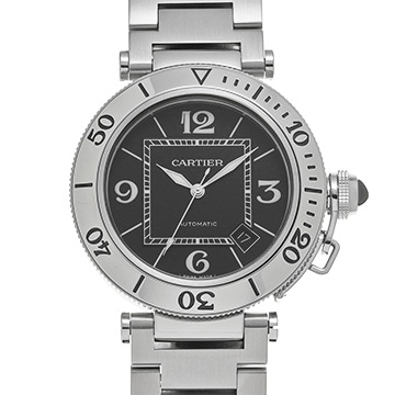 カルティエ パシャC W31077M7 ブラック メンズ 時計 【中古】【wristwatch】