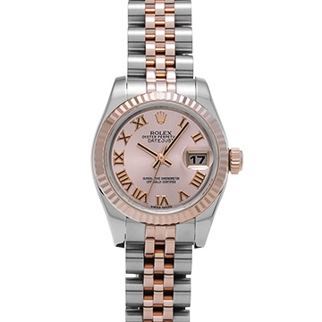 ロレックス デイトジャスト 179171 ピンク/コンセントリック レディース 時計 【中古】【wristwatch】
