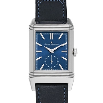 ジャガー ルクルト レベルソ トリビュート デュオ スモールセコンド Q3988482 ブルー/シルバーグレー メンズ 時計 【中古】【wristwatch】