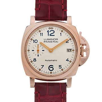 パネライ ルミノール ドゥエ 3デイズ オートマティック オロロッソ PAM00756 アイボリー メンズ 時計 【中古】【wristwatch】