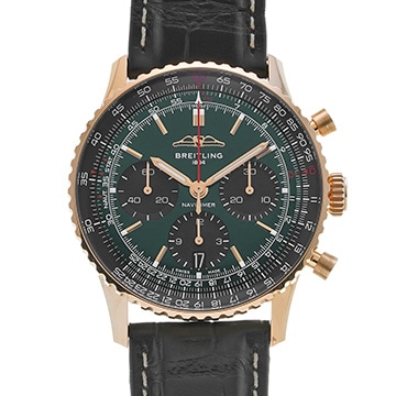 ブライトリング ナビタイマー B01 クロノグラフ 41 ウイングリミテッド RB01394A1L1P1 グリーン/グレー メンズ 時計 【中古】【wristwatch】