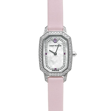 ハリー ウィンストン HW エメラルド EMEQHM18WW007 ホワイトシェル/ダイヤモンド レディース 時計 【中古】【wristwatch】