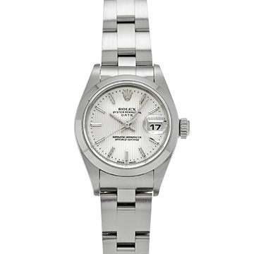 ロレックス オイスターパーペチュアル デイト 79160 シルバータペストリー レディース 時計 【中古】【wristwatch】