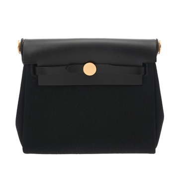 エルメス エールバッグ ジップ ミニ ブラック トワルミリタリー/ヴァッシュハンター ユニセックス バッグ 【新品】【bag】