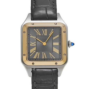 カルティエ サントス デュモン LM W2SA0028 グレー メンズ 時計 【中古】【wristwatch】