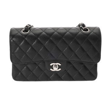 シャネル クラシック スモール ハンドバッグ 23cm ブラック A01113 グレインドカーフスキン レディース バッグ 【中古】【bag】