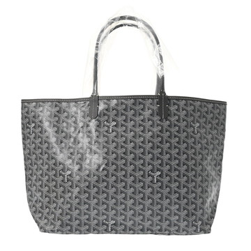 ゴヤール ヘリンボーン サンルイ PM グレー PVC/カーフ ユニセックス バッグ 【未使用】【bag】