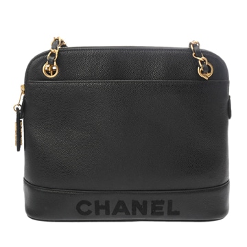 シャネル チェーントート ブラック キャビアスキン レディース バッグ 【中古】【bag】