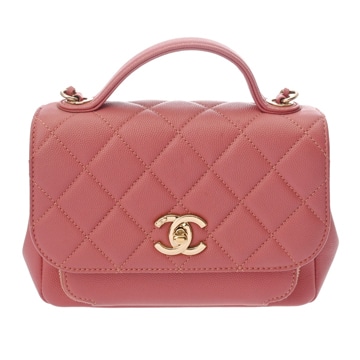 シャネル ビジネス アフィニティ ピンク A93749 キャビアスキン レディース バッグ 【中古】【bag】