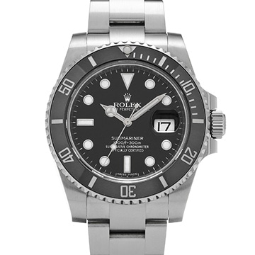 ロレックス サブマリーナ デイト 116610LN ブラック メンズ 時計 【中古】【wristwatch】