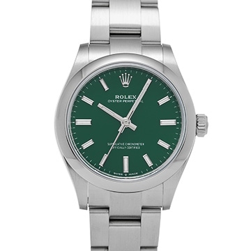 ロレックス オイスターパーペチュアル 31 277200 グリーン ユニセックス 時計 【中古】【wristwatch】