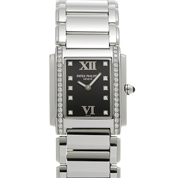 パテック フィリップ トゥエンティ-4 4910/10A-001 ブラック/ダイヤモンド レディース 時計 【中古】【wristwatch】