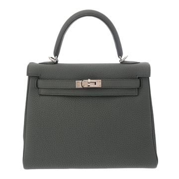エルメス ケリー 25 内縫い ヴェールアマンド トゴ レディース バッグ 【中古】【bag】