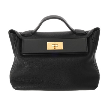 エルメス ヴァンキャトル 24/24 29 ブラック トゴ/ヴォースイフト レディース バッグ 【中古】【bag】