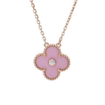 ヴァン クリーフ&アーペル ヴィンテージアルハンブラ ネックレス 2015年ホリデー ゴールド K18ピンクゴールド PG レディース ジュエリー 【中古】【jewelry】