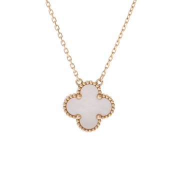 ヴァン クリーフ&アーペル ヴィンテージアルハンブラ ネックレス ゴールド VCARA45900 K18イエローゴールド YG レディース ジュエリー 【中古】【jewelry】