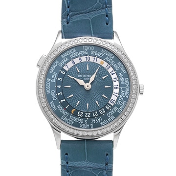 パテック フィリップ コンプリケーション ワールドタイム 7130G-014 ブルーグレー レディース 時計 【中古】【wristwatch】