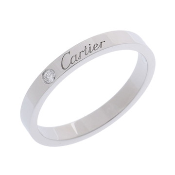 カルティエ Ｃドゥリング 1PD #61 シルバー Pt950プラチナ レディース ジュエリー 【中古】【jewelry】