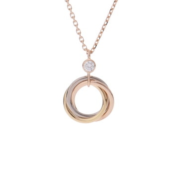 カルティエ ベビートリニティ ネックレス 1PD ゴールド K18イエローゴールド YG/K18ピンクゴールド PG/K18ホワイトゴールド レディース ジュエリー 【中古】【jewelry】