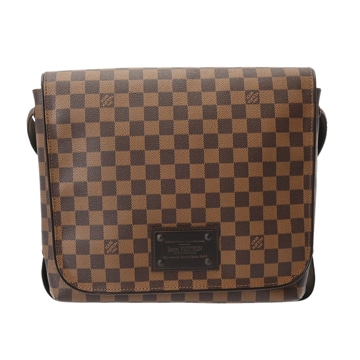 ルイ ヴィトン ダミエ ブルックリン MM ブラウン N51211 ダミエキャンバス レディース バッグ 【中古】【bag】