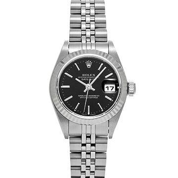 ロレックス デイトジャスト 79174 ブラック レディース 時計 【中古】【wristwatch】