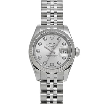 ロレックス デイトジャスト 179174G シルバー/ダイヤモンド レディース 時計 【中古】【wristwatch】
