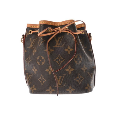 ルイ ヴィトン モノグラム ナノ ノエ ブラウン M41346 モノグラムキャンバス レディース バッグ 【中古】【bag】