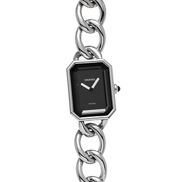 シャネル プルミエール L H0452 ブラック レディース 時計 【中古】【wristwatch】