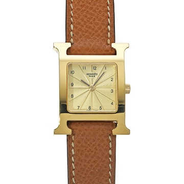 エルメス Hウォッチ HH1.201 シャンパン レディース 時計 【中古】【wristwatch】