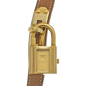 エルメス ケリーウォッチ KE1.201 シャンパン レディース 時計 【中古】【wristwatch】