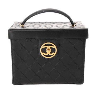 シャネル ビコローレ 2WAY バニティバッグ ブラック A01620 カーフスキン レディース バッグ 【中古】【bag】