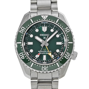 セイコー プロスペックス ダイバースキューバ 1968 メカニカルダイバーズ 現代デザイン GMT SBEJ009 グリーン メンズ 時計 【中古】【wristwatch】