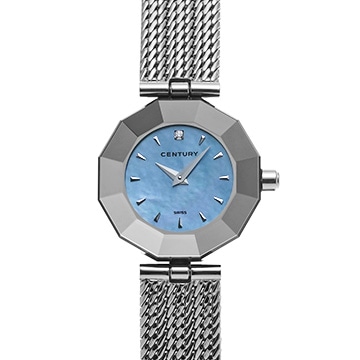 センチュリー プライムタイム 606.7.S.15.11.SM ブルーシェル/ダイヤモンド レディース 時計 【中古】【wristwatch】