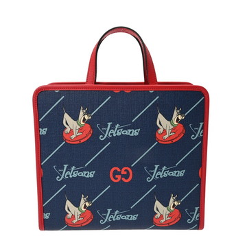 グッチ チルドレンズ ブルー/レッド 605614 520981 PVC/レザー レディース バッグ 【中古】【bag】