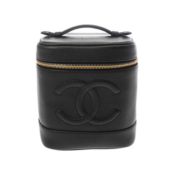 シャネル バニティ ブラック A01998 キャビアスキン レディース バッグ 【中古】【bag】