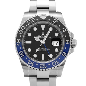 ロレックス GMTマスターII 116710BLNR ブラック メンズ 時計 【中古】【wristwatch】