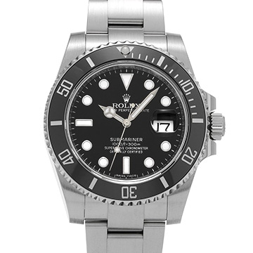 ロレックス サブマリーナ デイト 116610LN ブラック メンズ 時計 【中古】【wristwatch】