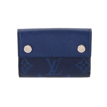 ルイ ヴィトン タイガラマ ディスカバリー コンパクトウォレット コバルト M67620 レザー/モノグラムキャンバス メンズ 財布 【中古】【purse】